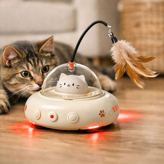 Smart Interactive Cat Toy with Intelligent Obstacle Avoidance
